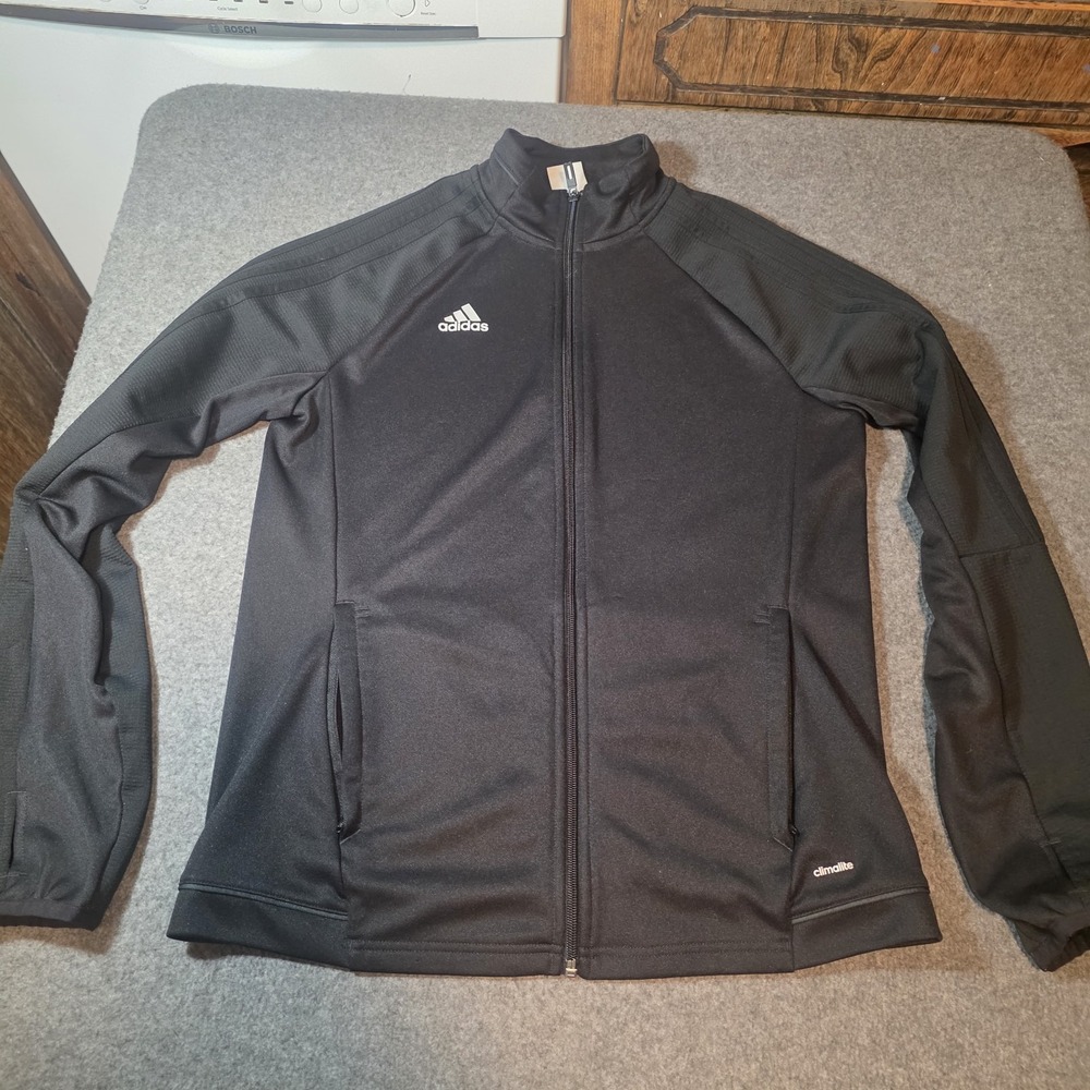 Adidas Climalite Full Zip Jacket Youth Medium (12-14) I2